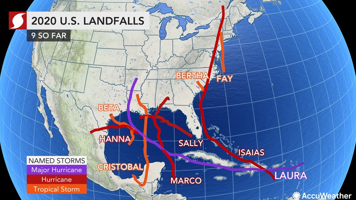 2020 Atlantic hurricane season already second most active in history