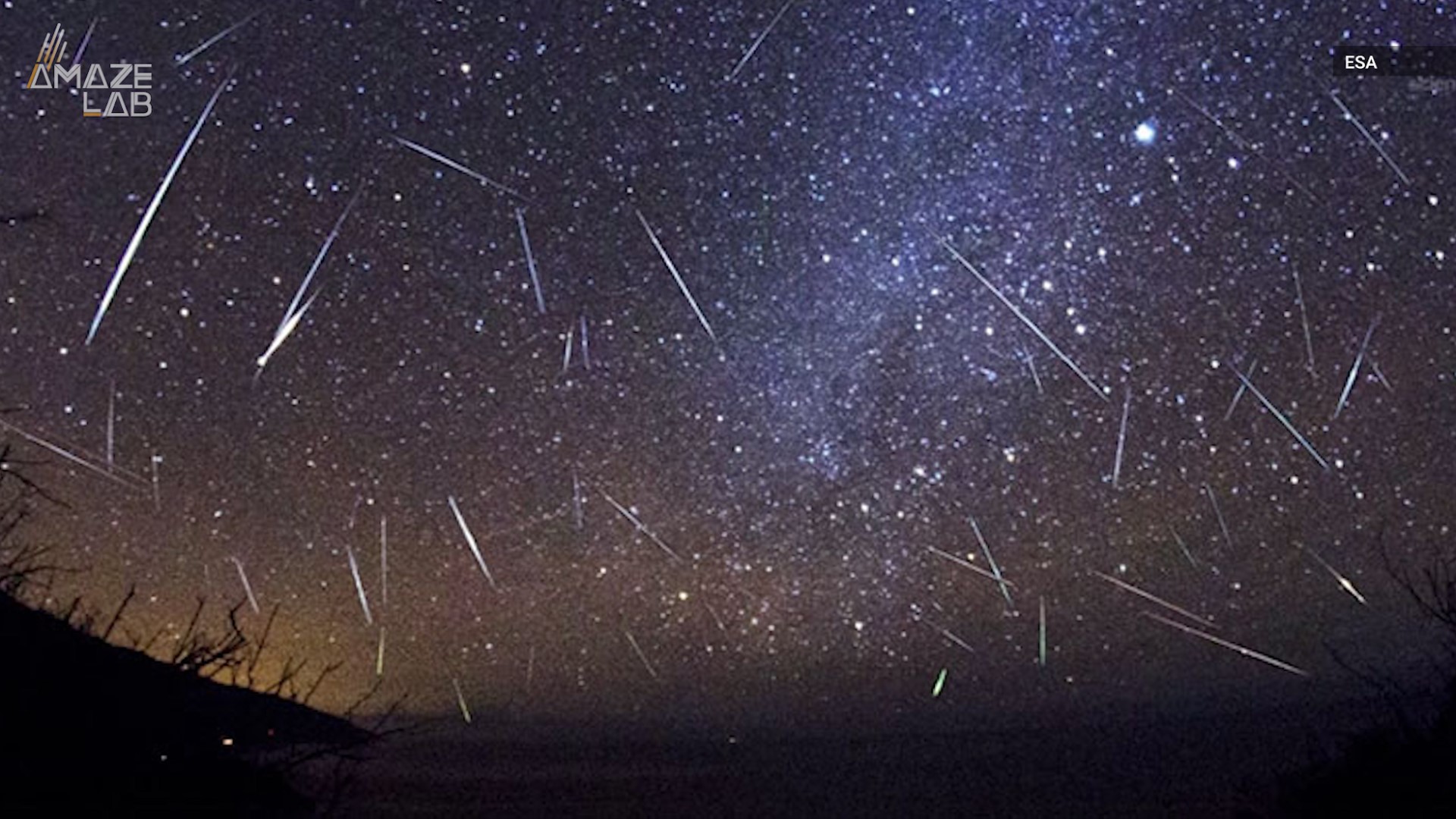 When does the meteor shower peak?