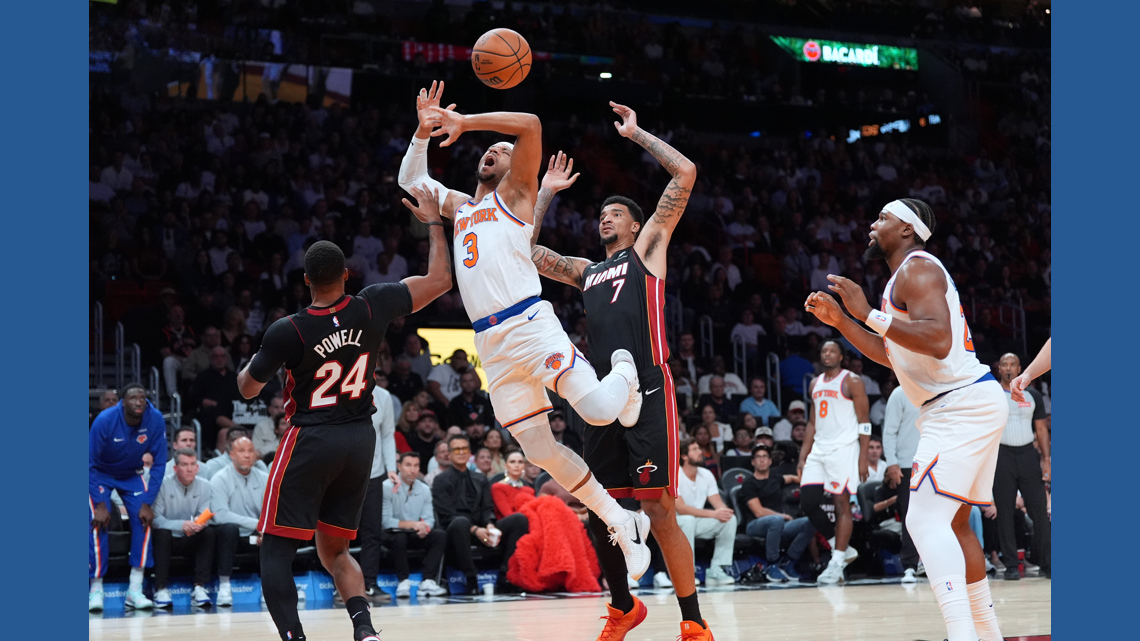 Knicks Suffer First Season Loss to Heat Defending Despite 54 Three-Point Attempts