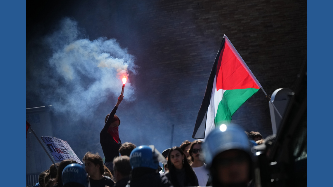 Pro-Palestinian Protests Disrupt Italy Soccer Amid Gaza Conflict