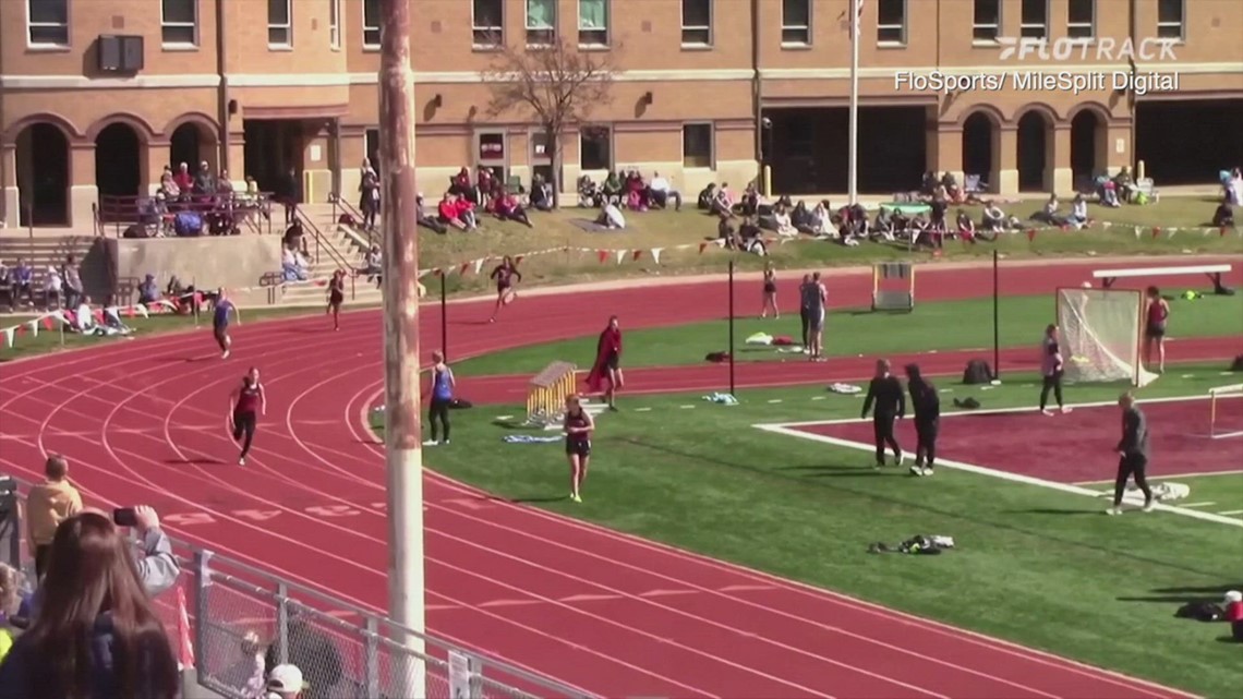 WATCH: Dog crashes Utah high school track meet, wins relay ...