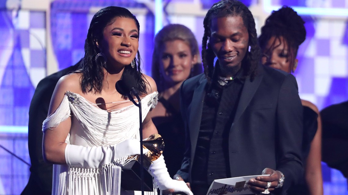 Cardi B makes Grammys history as 1st solo woman to win best rap