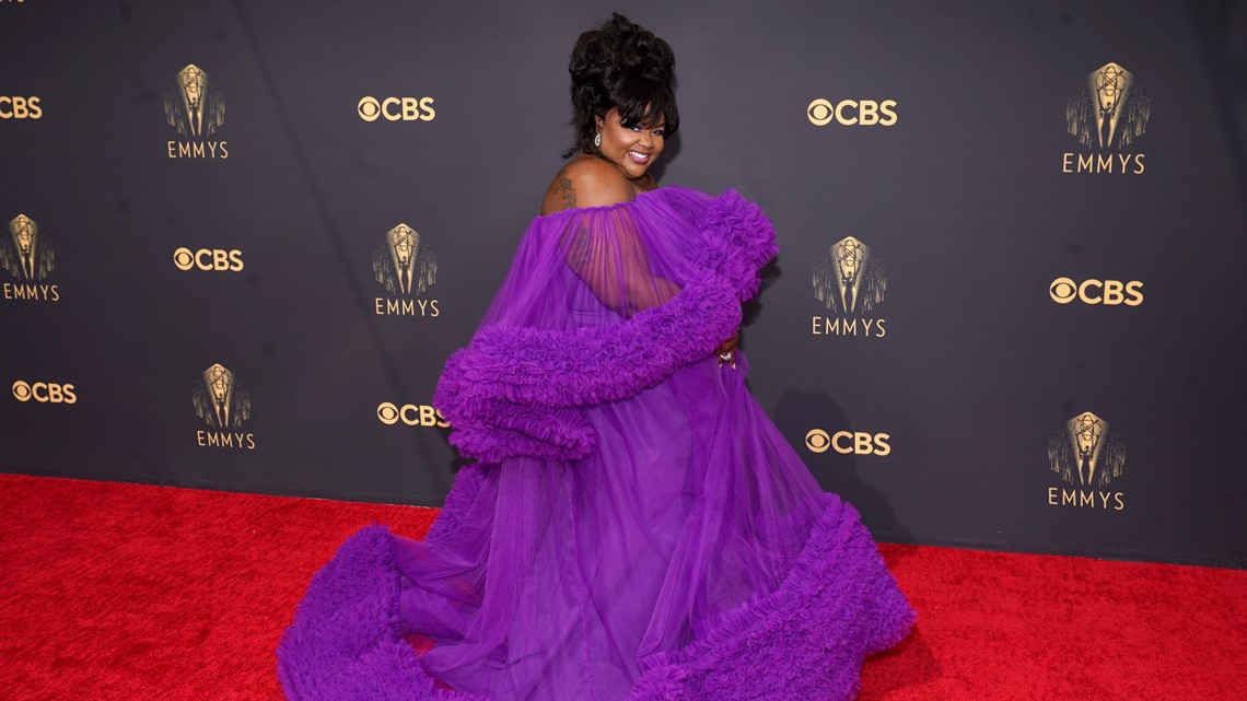Goddess gowns, Old Hollywood glam and pink rule Emmy carpet