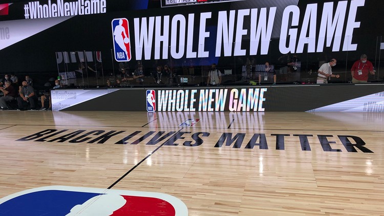 Nba Debuts Whole New Look For Coronavirus Black Lives Matter Wcnc Com