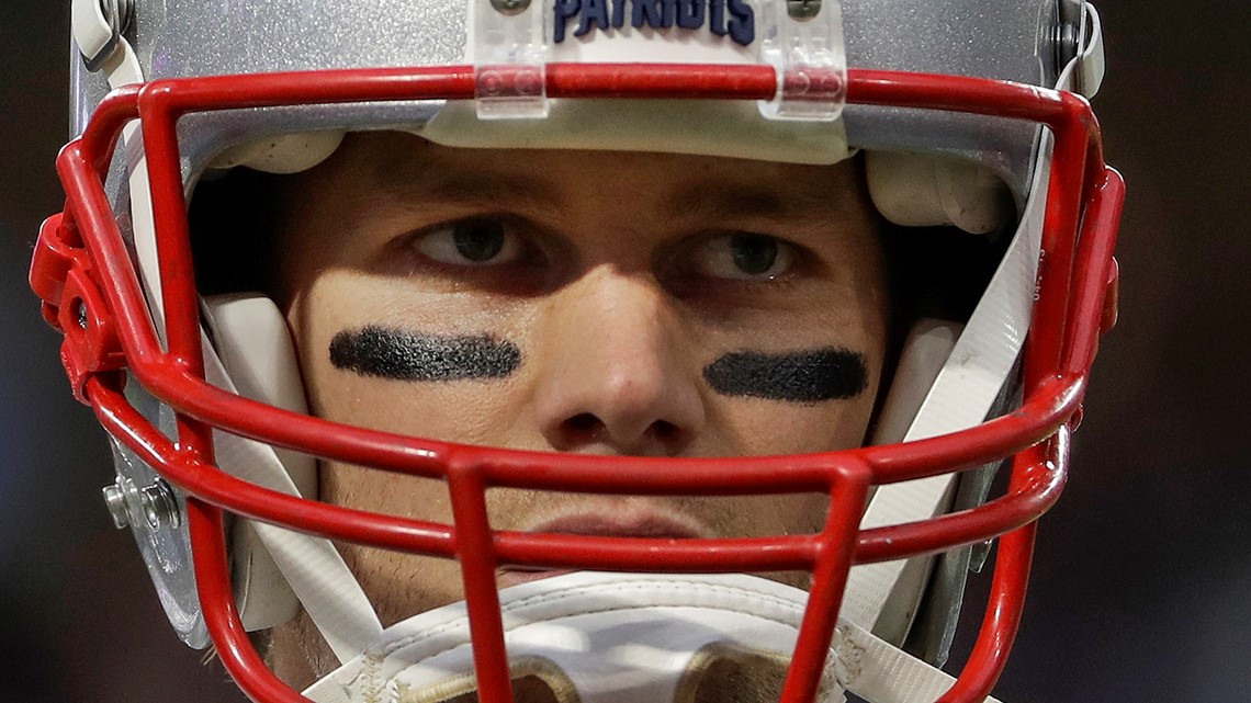 New England Patriots strong safety Patrick Chung (23) pressures Kansas City  Chiefs quarterback Patrick Mahomes during the second half of the AFC  Championship NFL football game, Sunday, Jan. 20, 20 …