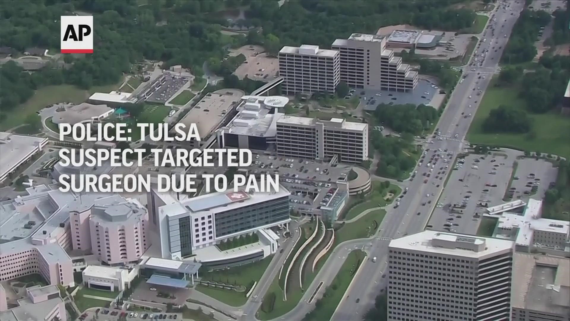 A man who blamed his surgeon for pain after a recent back operation bought an AR-style rifle and opened fire at a Tulsa medical office, police said Thursday.