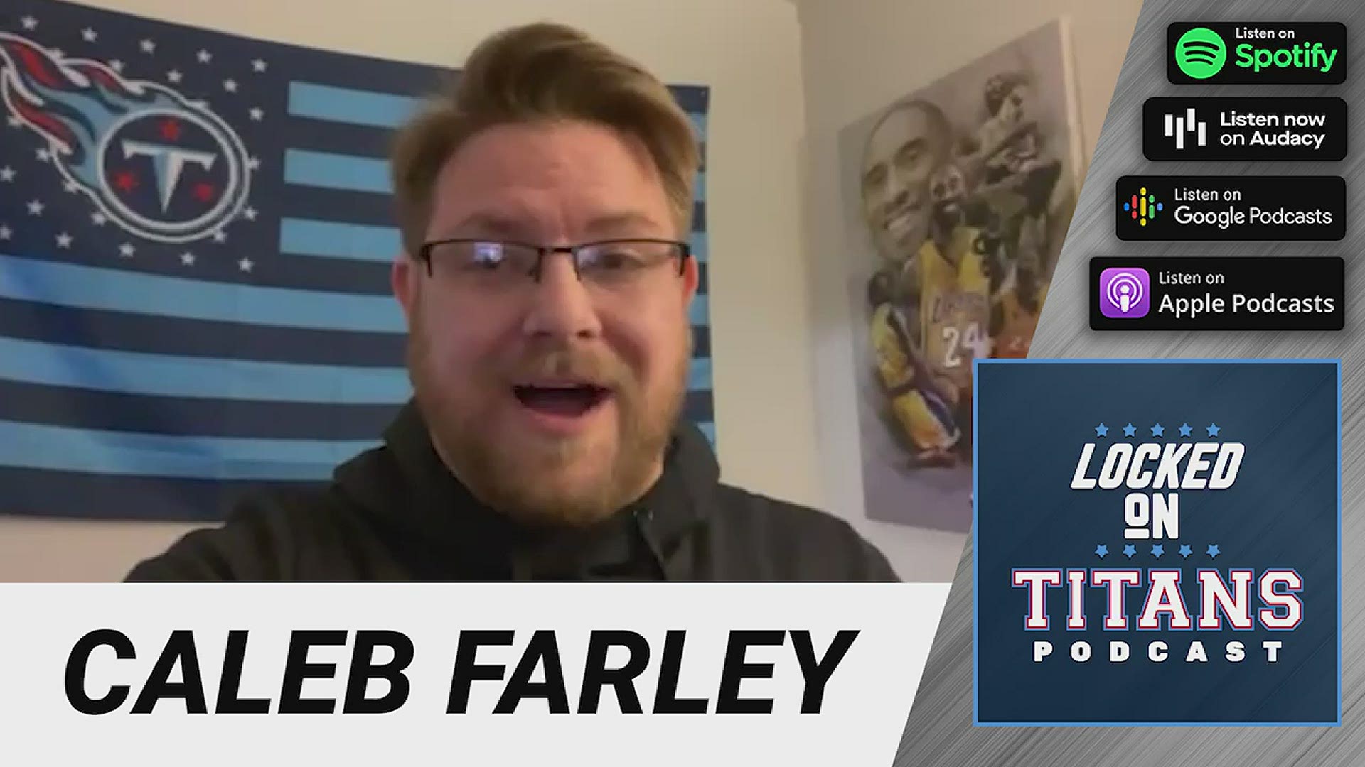 The staff of Locked On reacts to the Tennessee Titans drafting Caleb Farley.