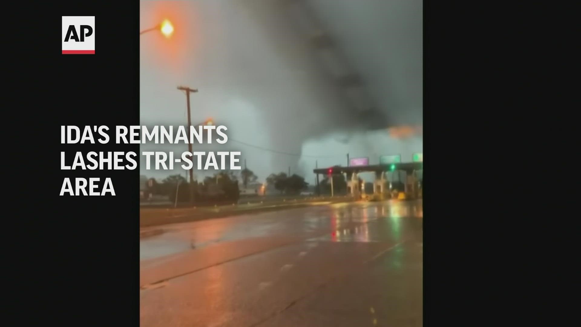 Soaking rains from the remnants of Hurricane Ida prompted the evacuations of thousands of people Wednesday after water reached dangerous levels.