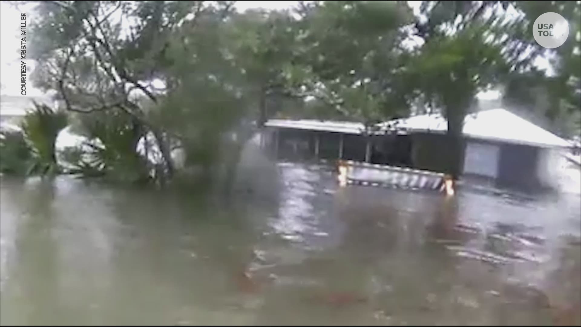 Cook Street on St. George Island experienced major flooding from Hurricane Michael. (Krista Miller, Tallahassee Democrat)