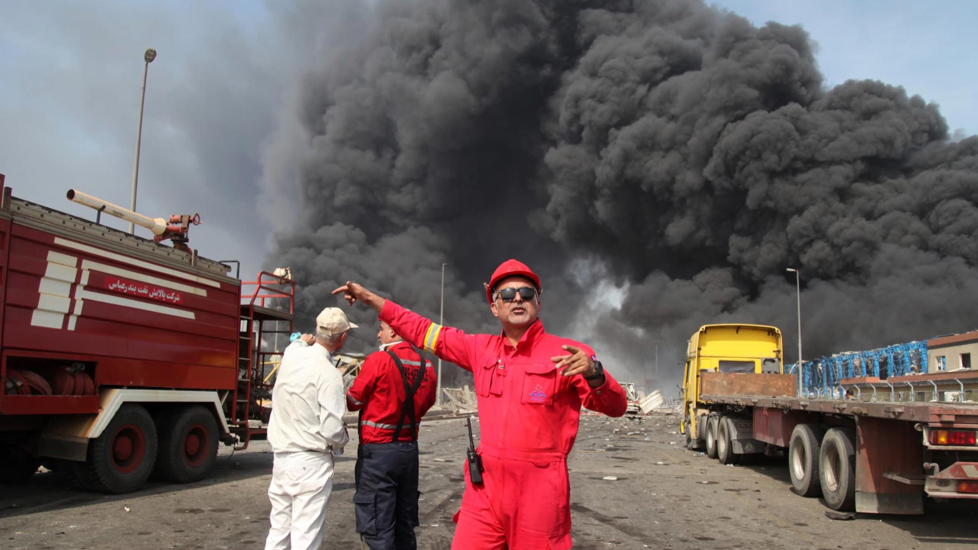 FIRE AND EXPLOSION REPORTED IN PARAND IRAN visual data 8