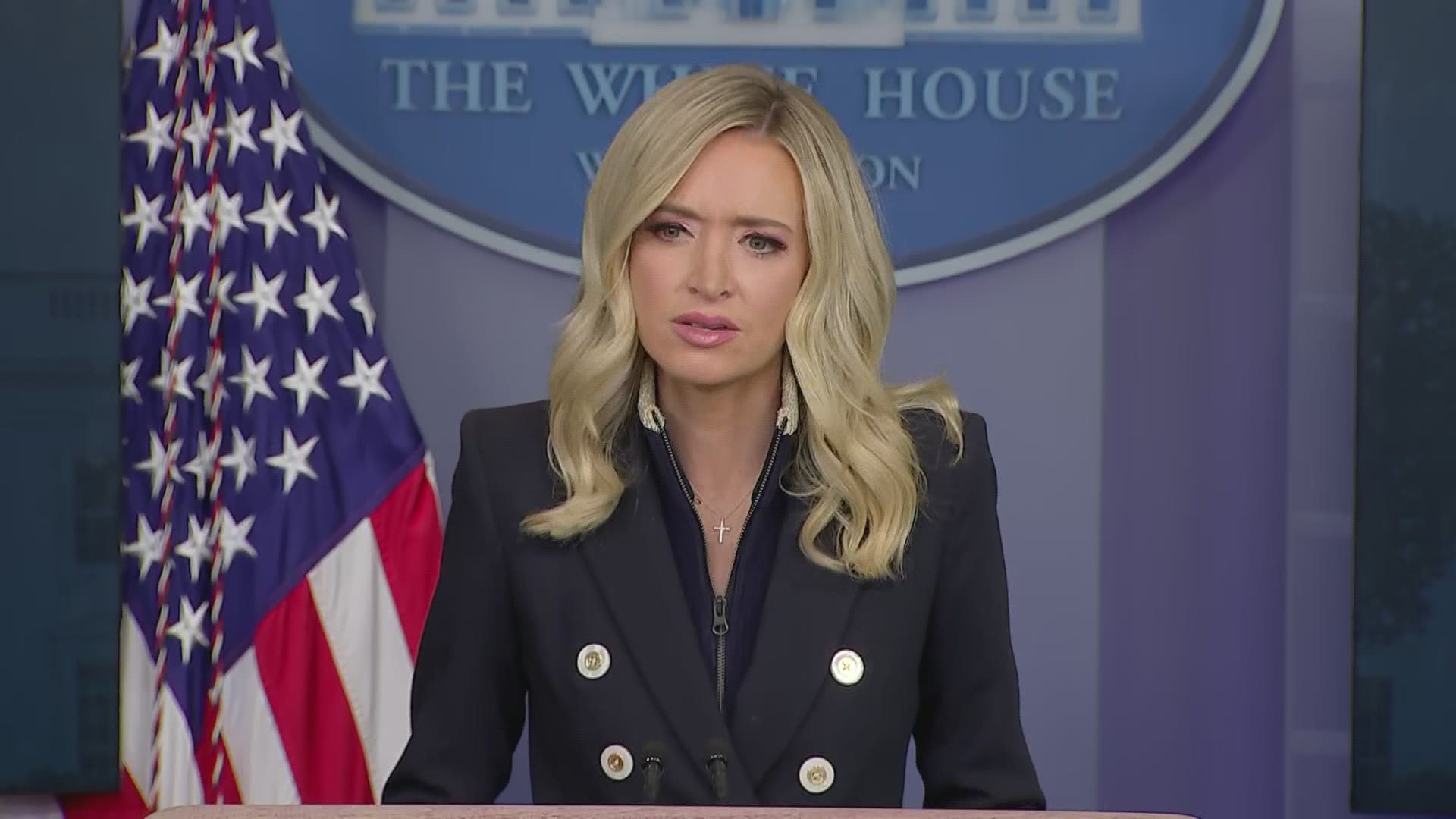 White House Press Secretary Kayleigh McEnany answers questions following days of protests following the death of George Floyd.