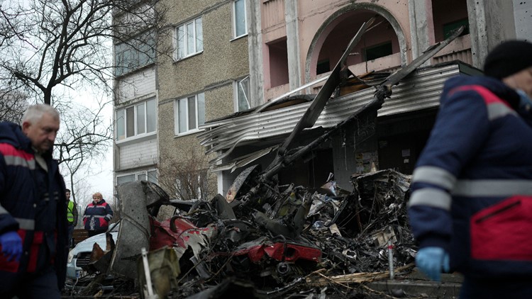 Ukraine interior minister, more than a dozen others killed in helicopter crash