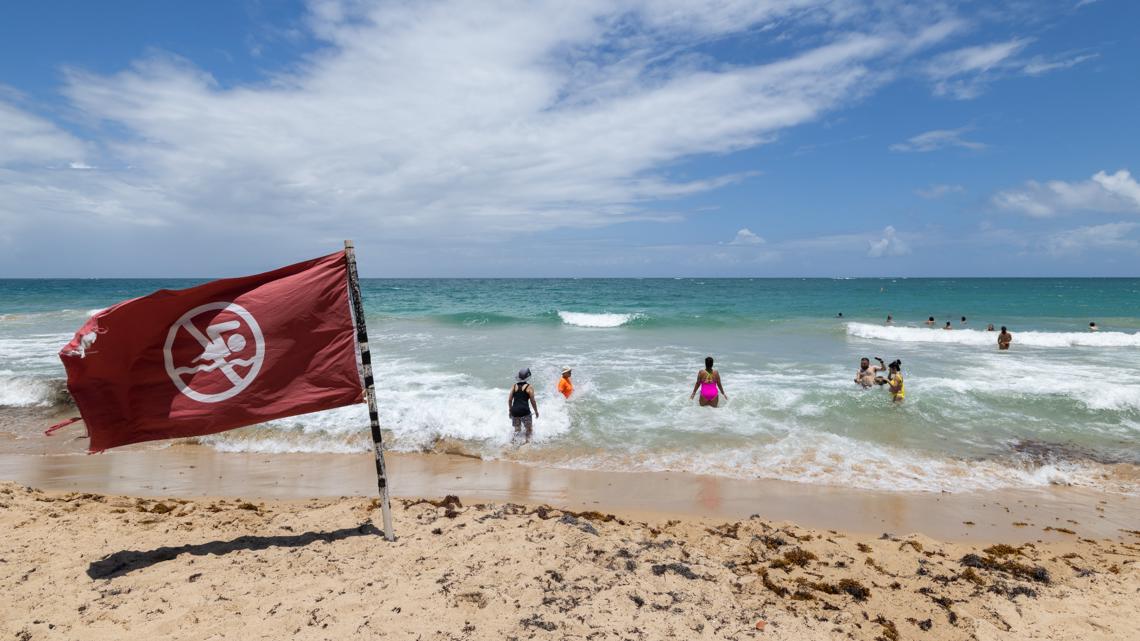 Category 4 Hurricane Erin moves past northern Caribbean islands but not forecast to hit land