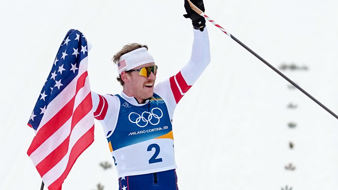 American skier's historic performance ends 50-year Olympic medal drought