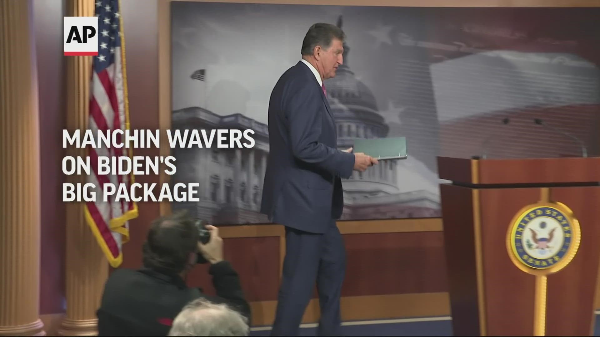 Sen. Joe Manchin is wavering over supporting President Joe Biden's $1.75 trillion package.