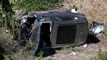 Tiger Woods suffers 'multiple leg injuries' in rollover crash