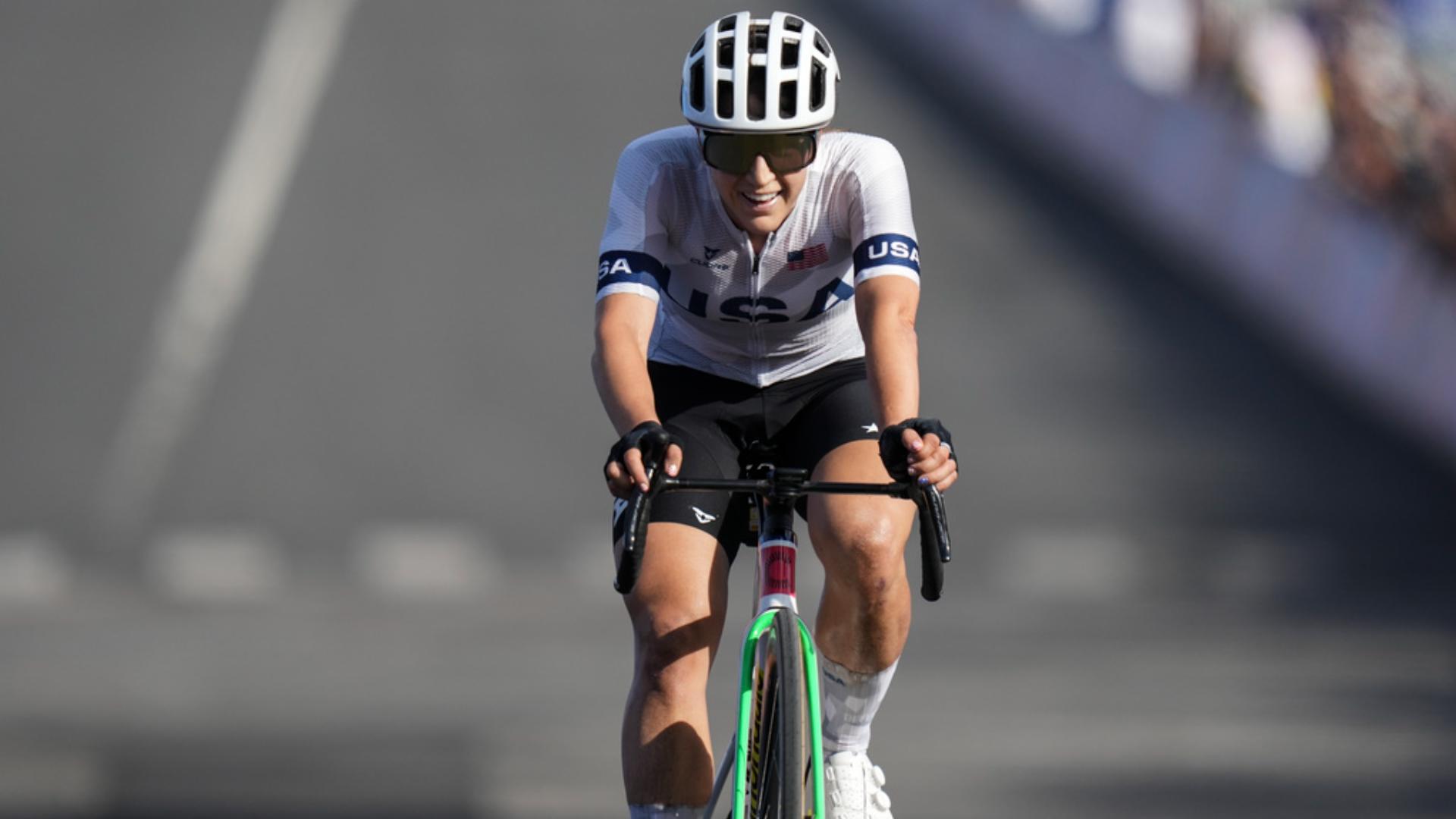 US rider Kristen Faulkner wins women's road race