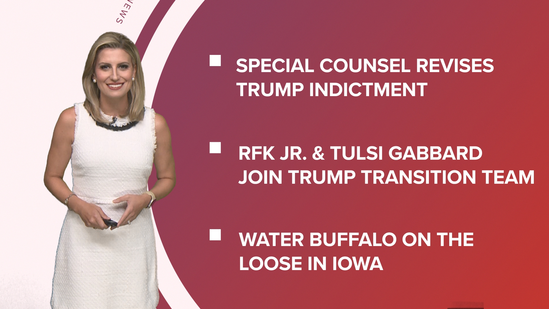 A look at what is happening in the news from a re-indictment of former president, Donald Trump and a San Diego police officer killed to two Delta workers killed.