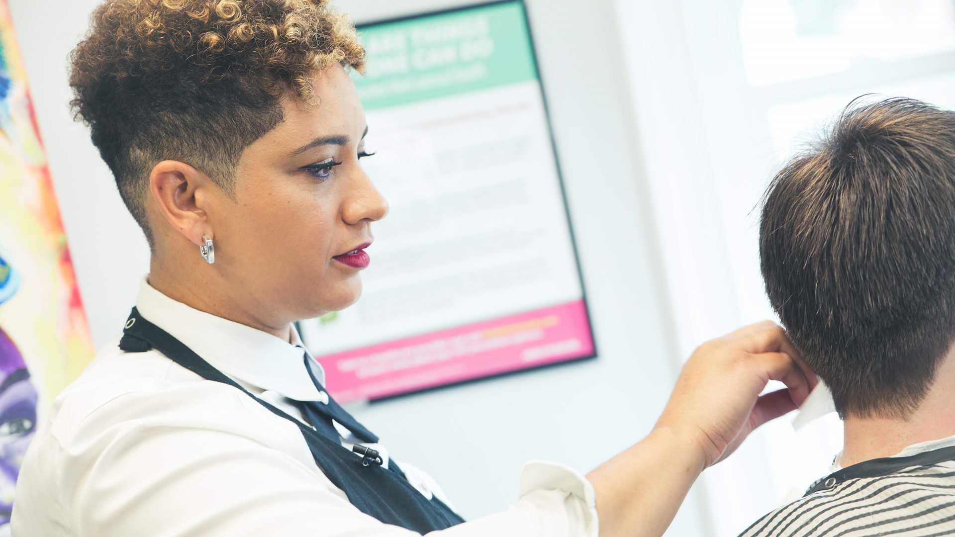 This barber opened her own all-female run shop to help promote inclusivity.