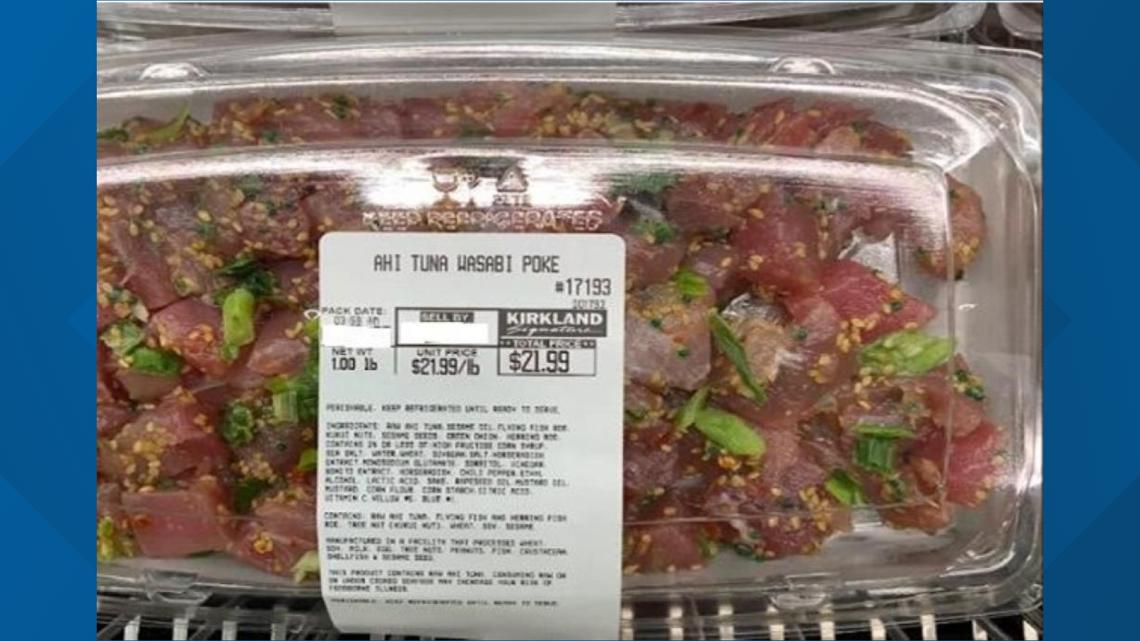 Costco Recalls 3,314 Pounds Kirkland Ahi Tuna Wasabi Poke Over Listeria Risk in 34 States