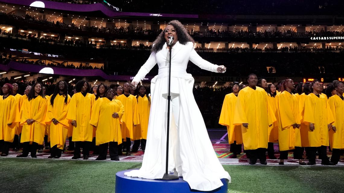 Who sang the Black national anthem at the Super Bowl?