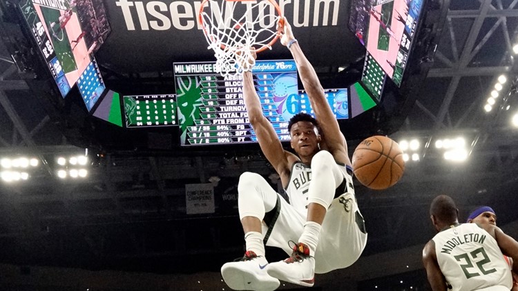 In Photos: Giannis Receives Defensive Player of the Year Award Photo  Gallery
