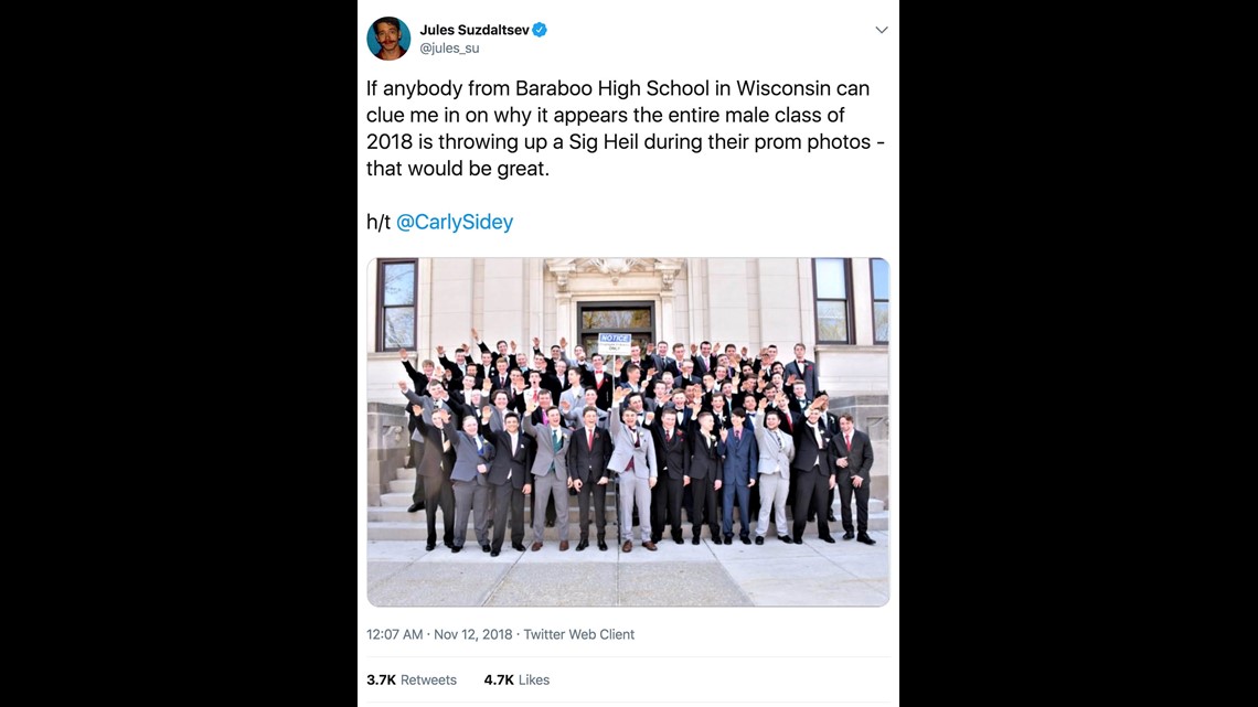 'This isn't who we are': Viral Nazi salute photo of 