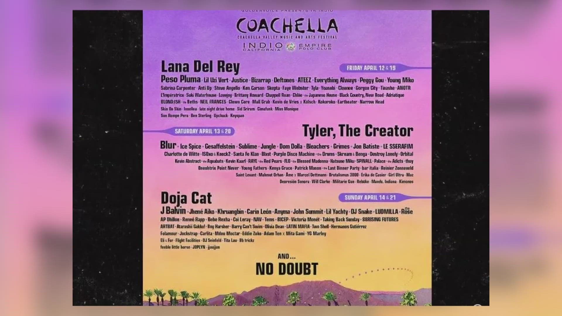 Who is playing at Coachella in 2024?