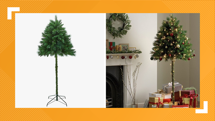 This Half Christmas Tree Makes For A Pet S Worst Nightmare They Can T Reach The Ornaments Wcnc Com This Half Christmas Tree Makes For A Pet S Worst Nightmare They Can T Reach The Ornaments Wcnc Com