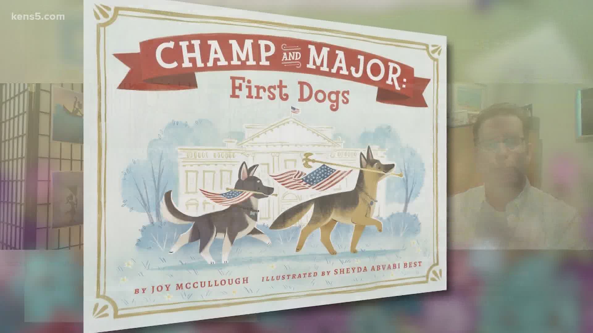 "Champ and Major" are the first rescue dogs to live in the White House. That's also the title of a new book that's already a best-seller.