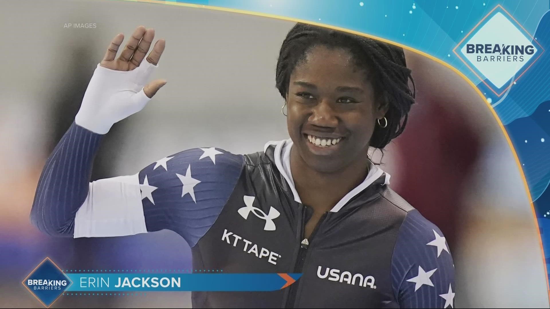 Erin Jackson qualified for the U.S. Olympic team in 2018, just four months after switching from roller skates to ice skates.