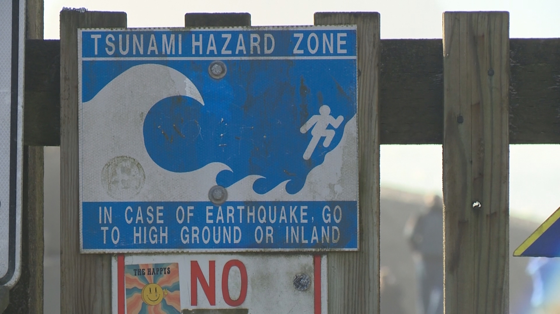Tsunami warning map today