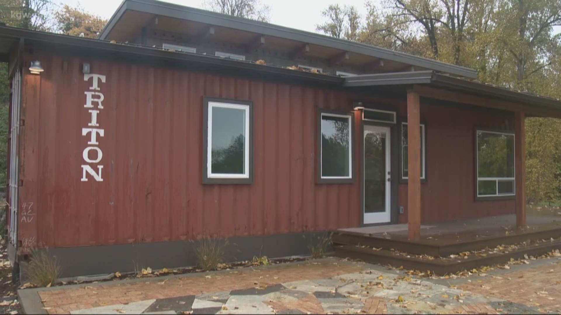 A developer has built shipping container homes.