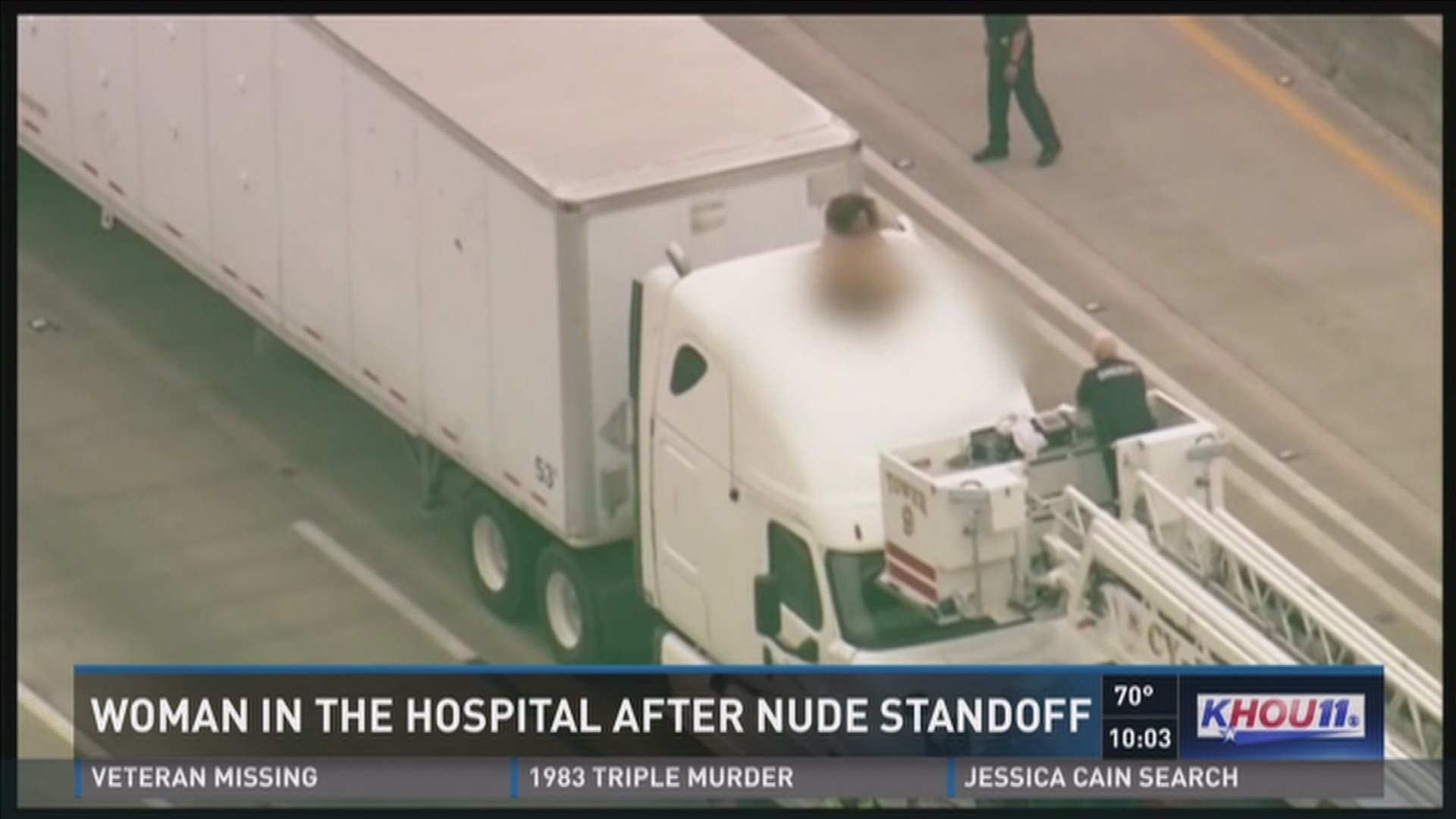 Naked dancing woman shuts down Highway 290 | wcnc.com