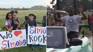 Welcome home, Simone Biles! Gymnast gets a hero's welcome in Houston