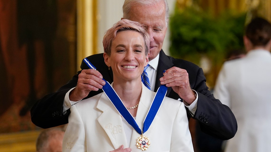 President Biden awards Medal of Freedom to Megan Rapinoe - Vimarsana News