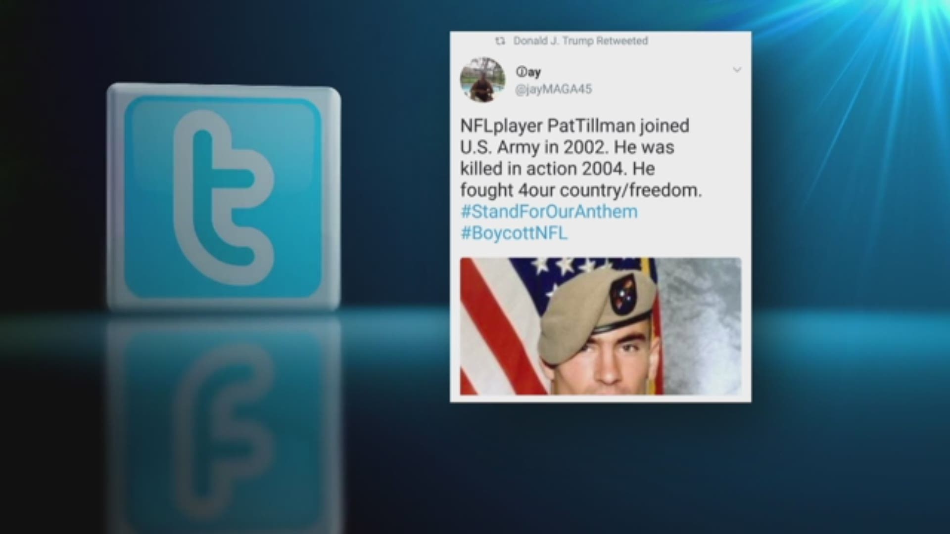 Pat Tillman's widow asks Trump not to politicize her husband's service