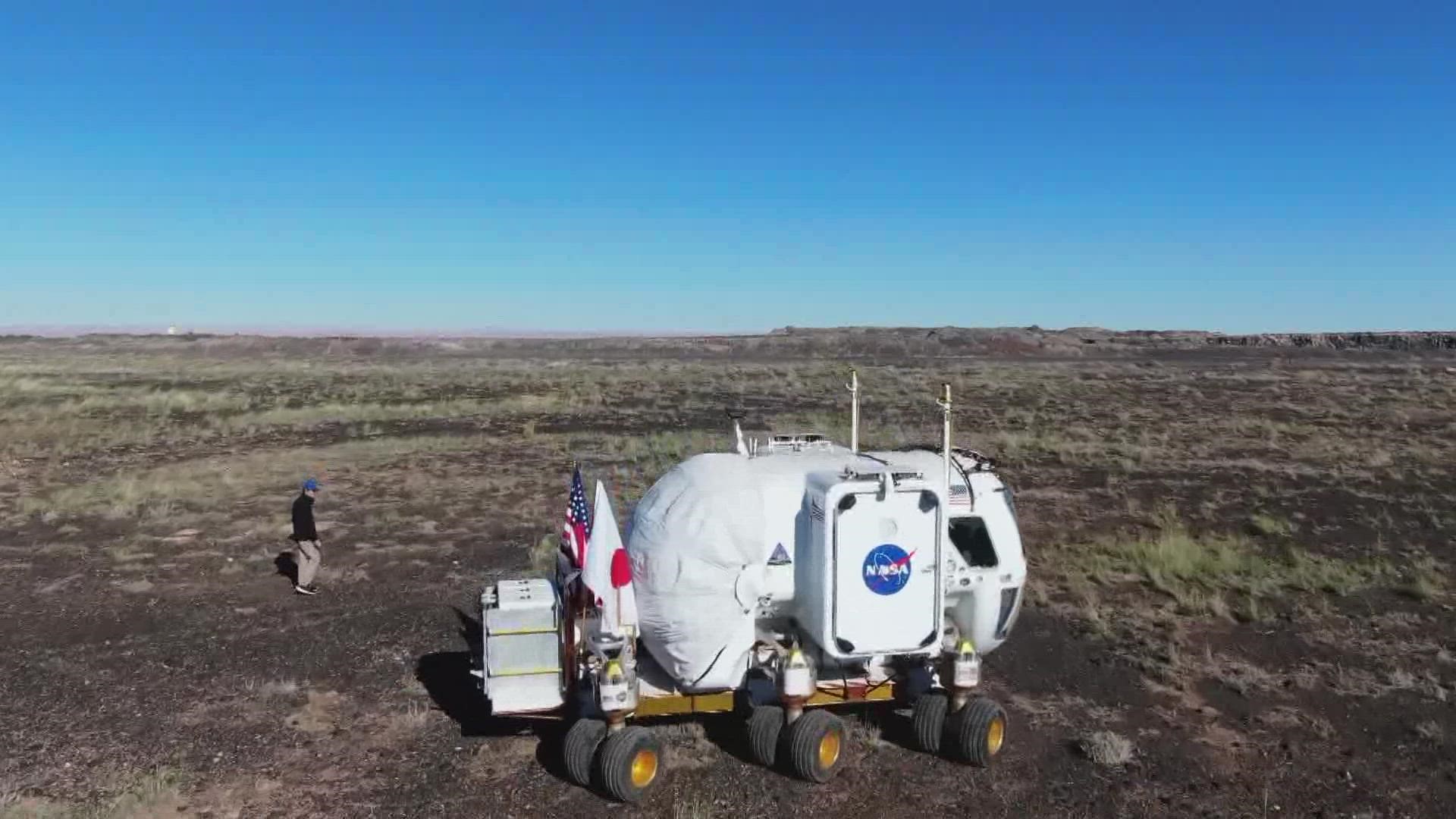 NASA has been testing a new moon rover in the rocky lava fields north of Flagstaff.