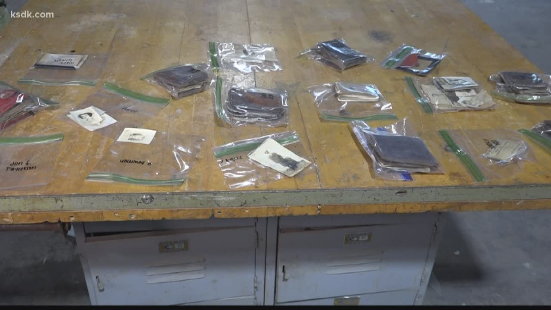 A plumber found 15 wallets stashed in a school bathroom wall. All were stolen from female students in the 1940s.