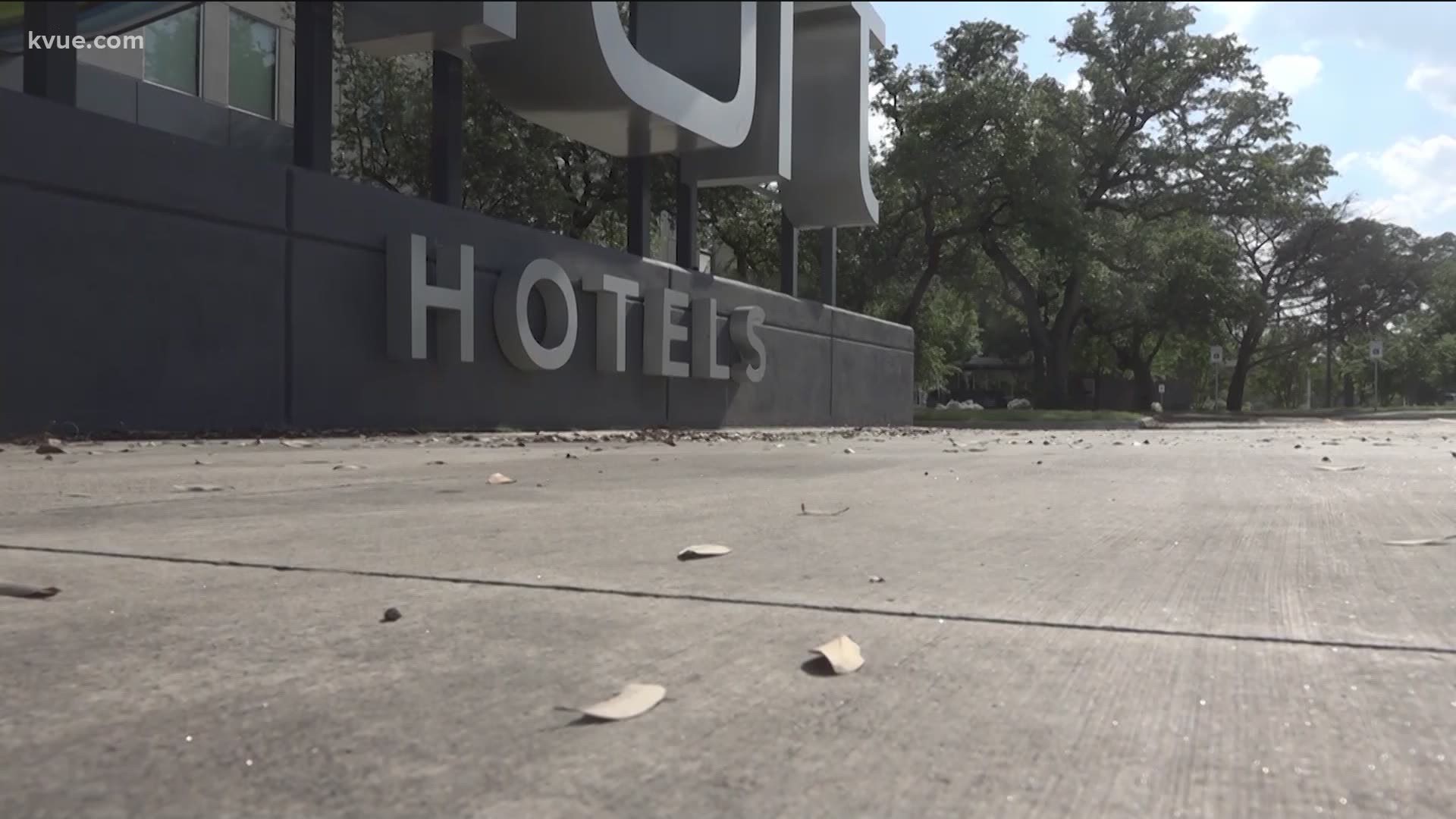 The number of people staying in Austin hotel rooms is still low, but it is growing.