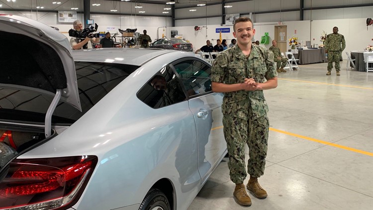 After using only his bike, Austin Navy sailor is gifted a free refurbished car