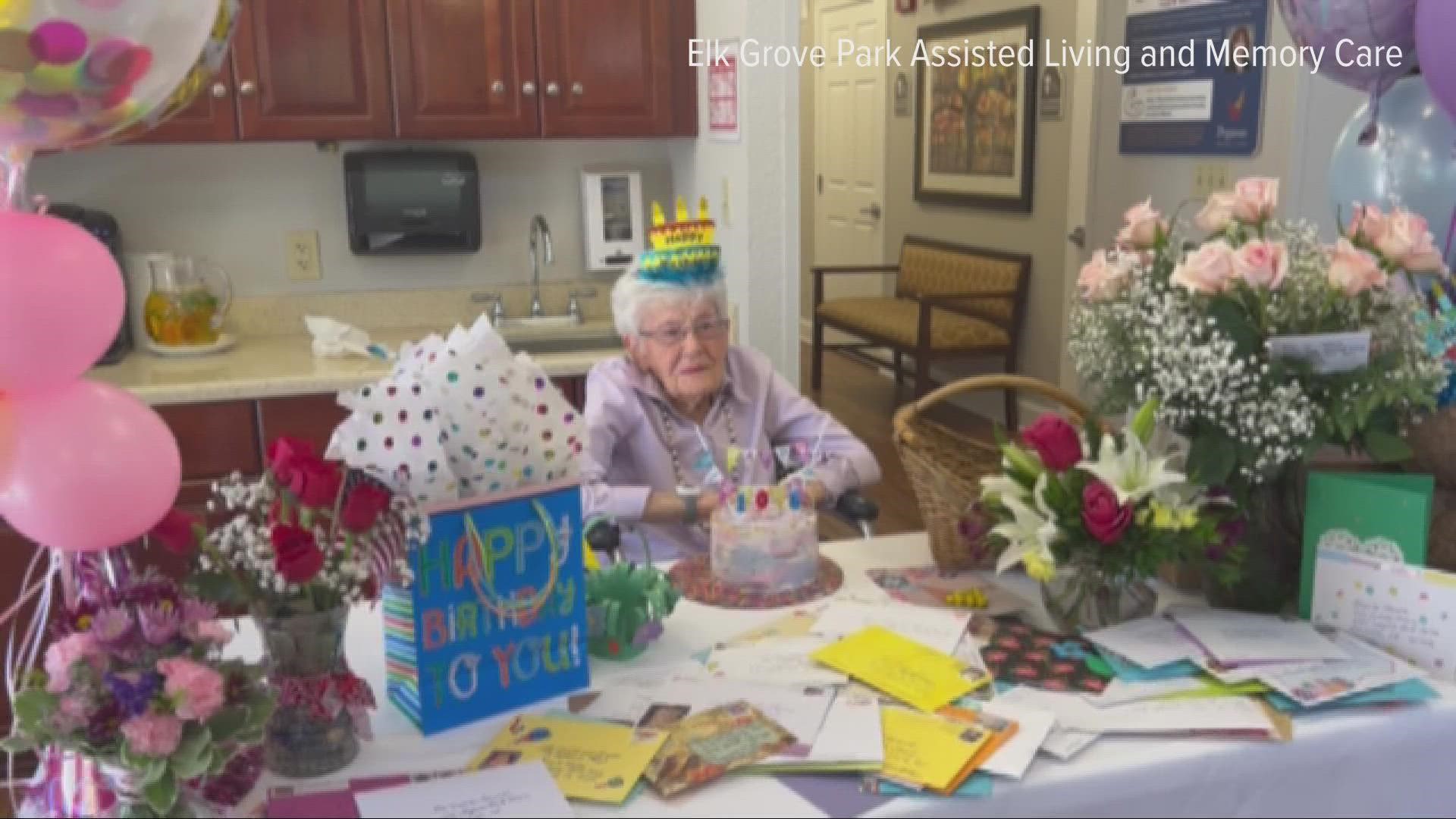 Elk Grove Park Assisted Living and Memory Care staff members said they wanted to give a birthday shout out to Orsula Hanna from Elk Grove for her 105th birthday.