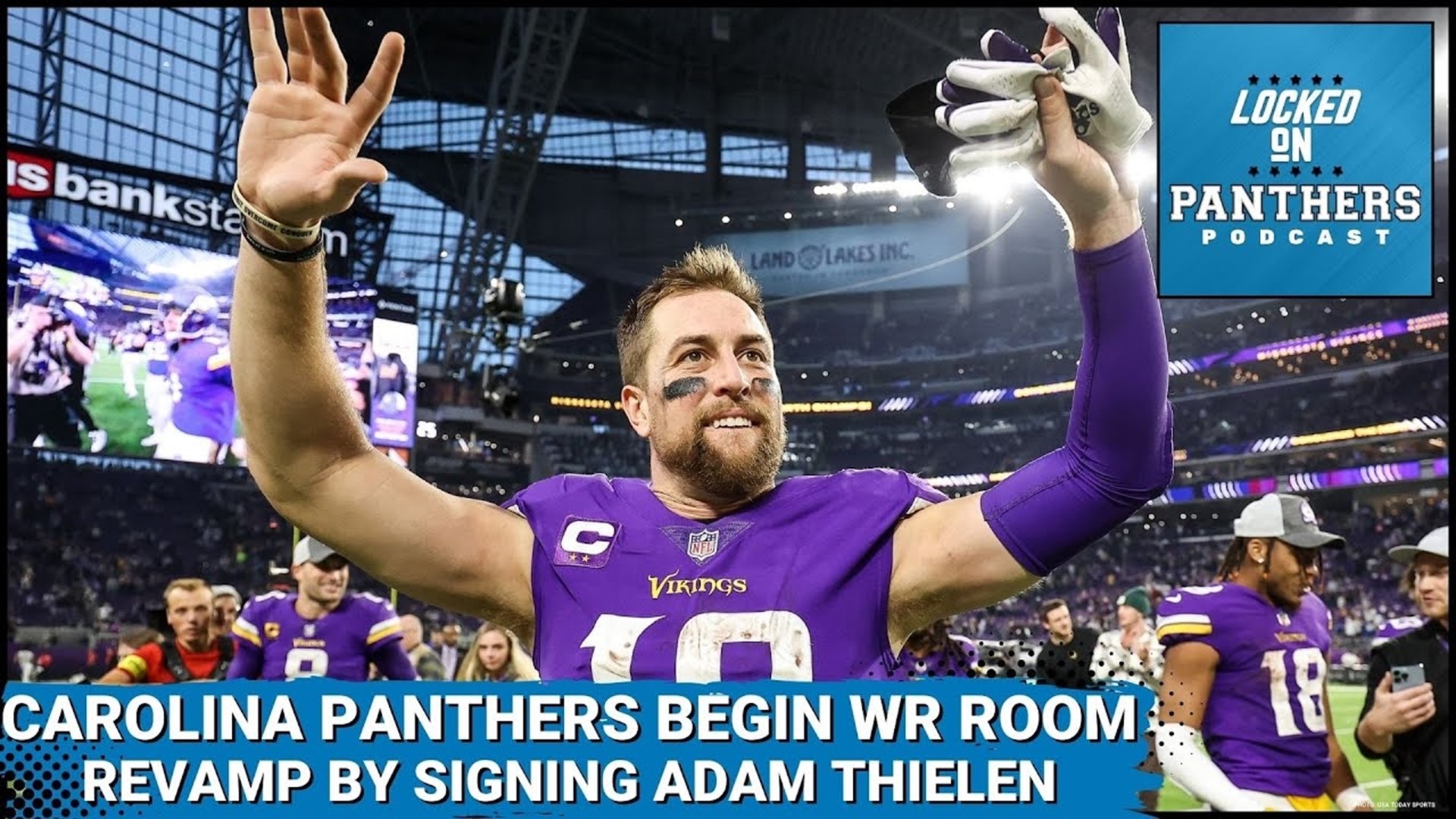 The Carolina Panthers agreed to terms with former Minnesota Vikings WR Adam Thielen on Sunday evening checking the final box of Julian Council's free agency needs.