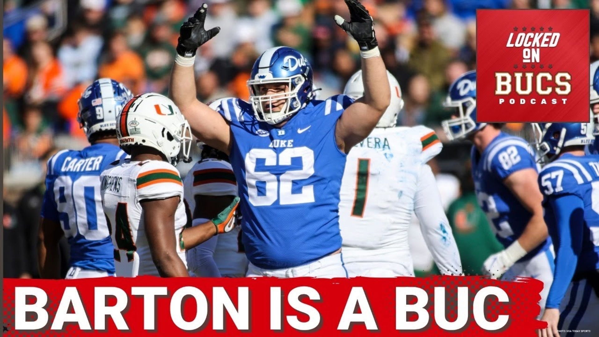 Tampa Bay Buccaneers stayed at 26 and landed the consensus top interior offensive lineman in Graham Barton out of Duke