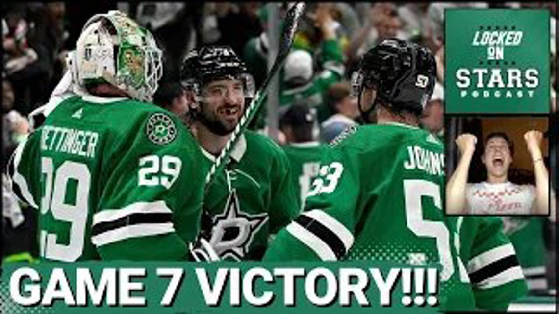 The Dallas Stars take down Vegas in Game 7! Wyatt Johnston dominance ...