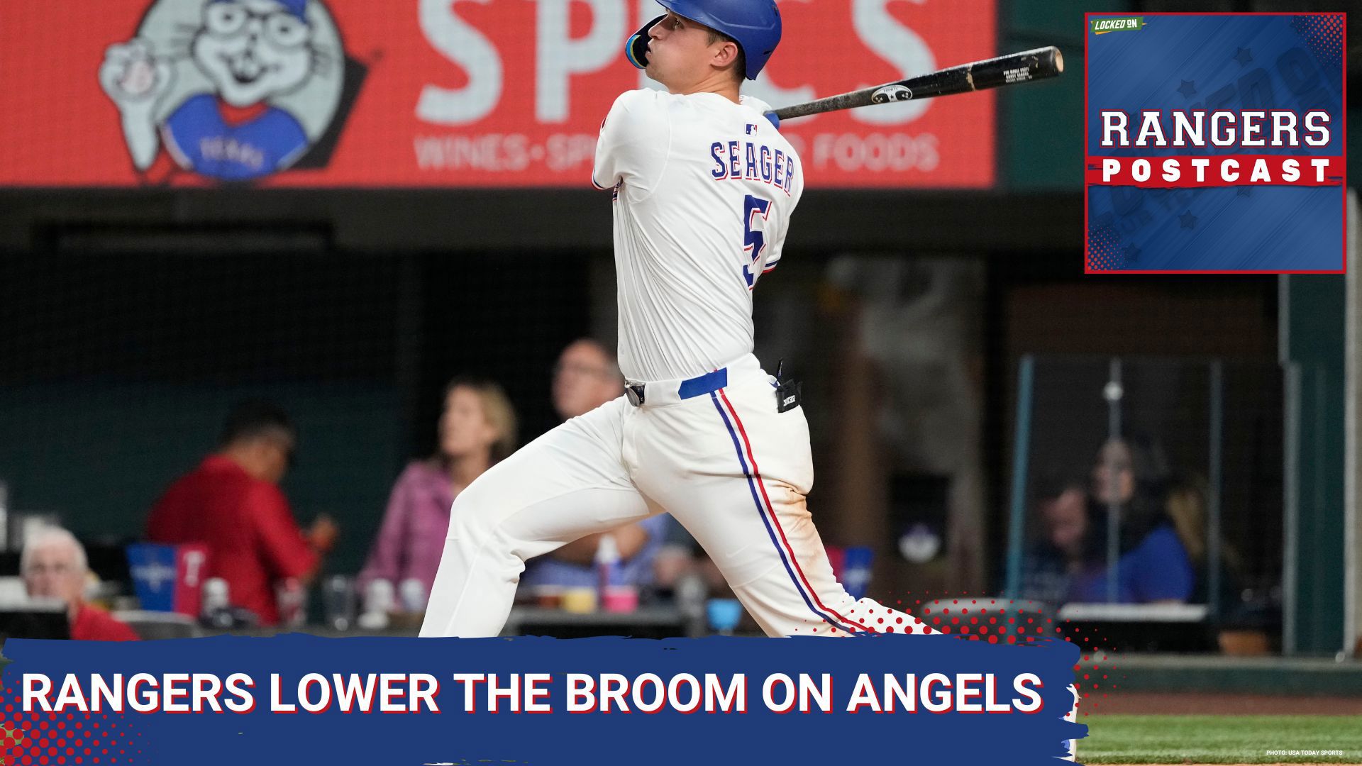 The Rangers completed the sweep of the Angels 5-3. Kumar Rocker went 7 innings for his 1st MLB win, with HR's from Corey Seager & Adolis Garcia.