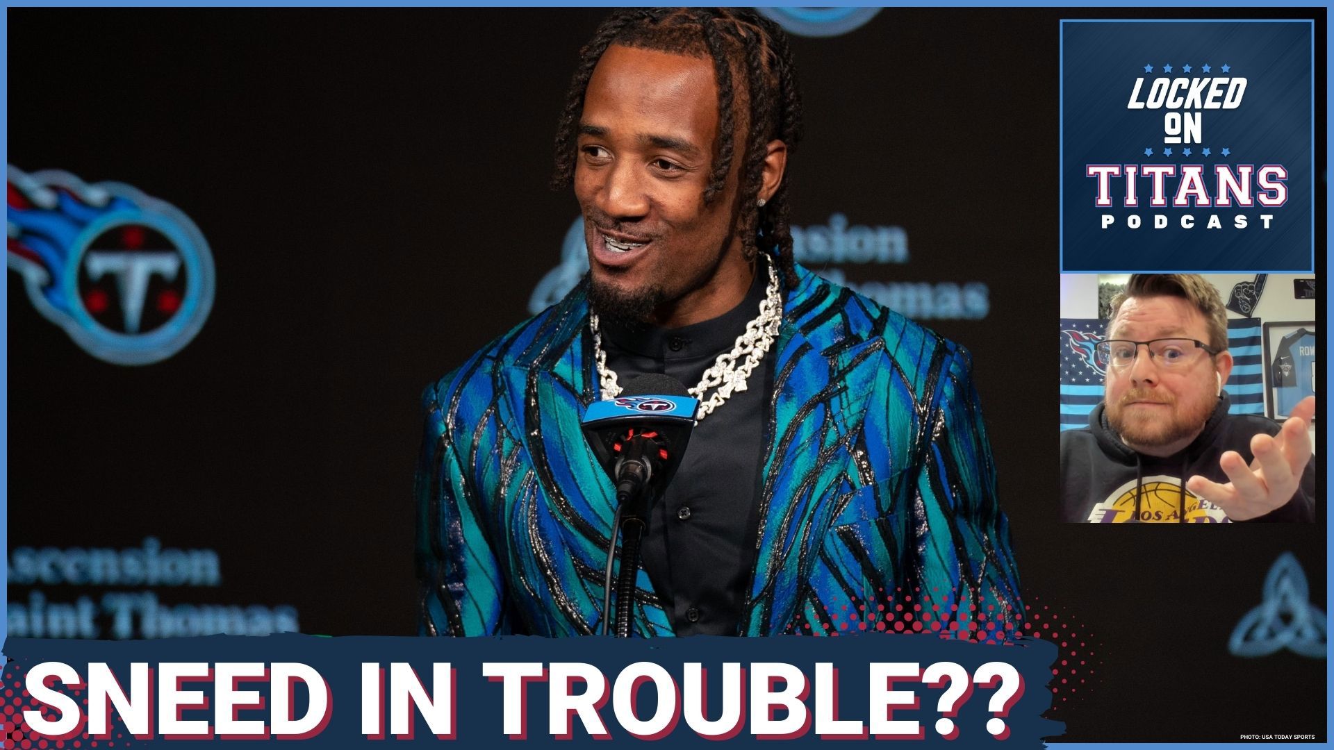 Tennessee Titans cornerback L'Jarius Sneed is in the news again for all the wrong reasons.