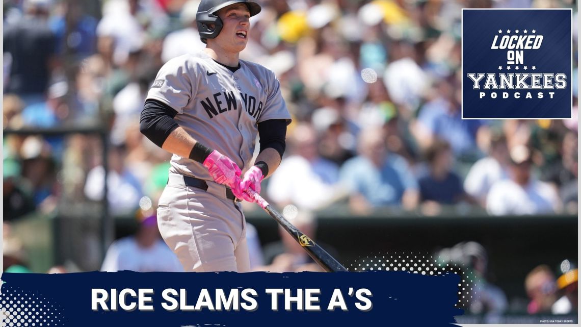 Yankees’ Ben Rice Hits First Career Grand Slam in 12-2 Win Over Athletics