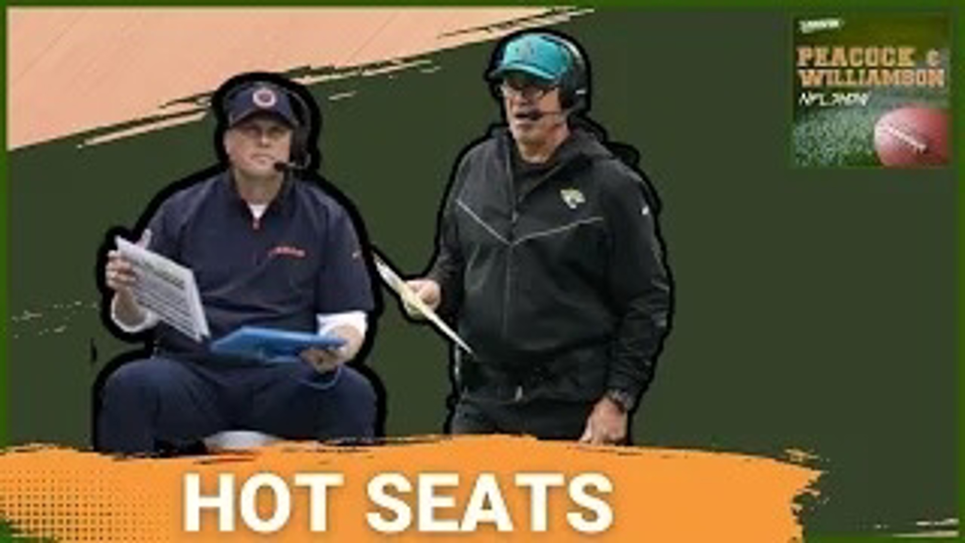 Are NFL head coaches feeling the heat? With Doug Pederson of the Jacksonville Jaguars and Matt Eberflus of the Chicago Bears on the hottest seats.