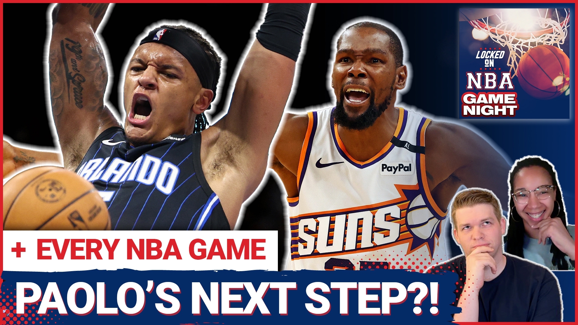 Nick Angstadt and Camille Davis dive into the latest NBA action, covering key games and standout performances like Paolo Banchero's 50-point game in Orlando's win.